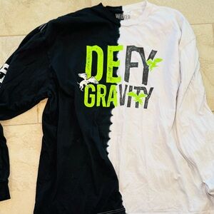 Wicked Black and White 'Defy Gravity' Long Sleeve Tee Broadway